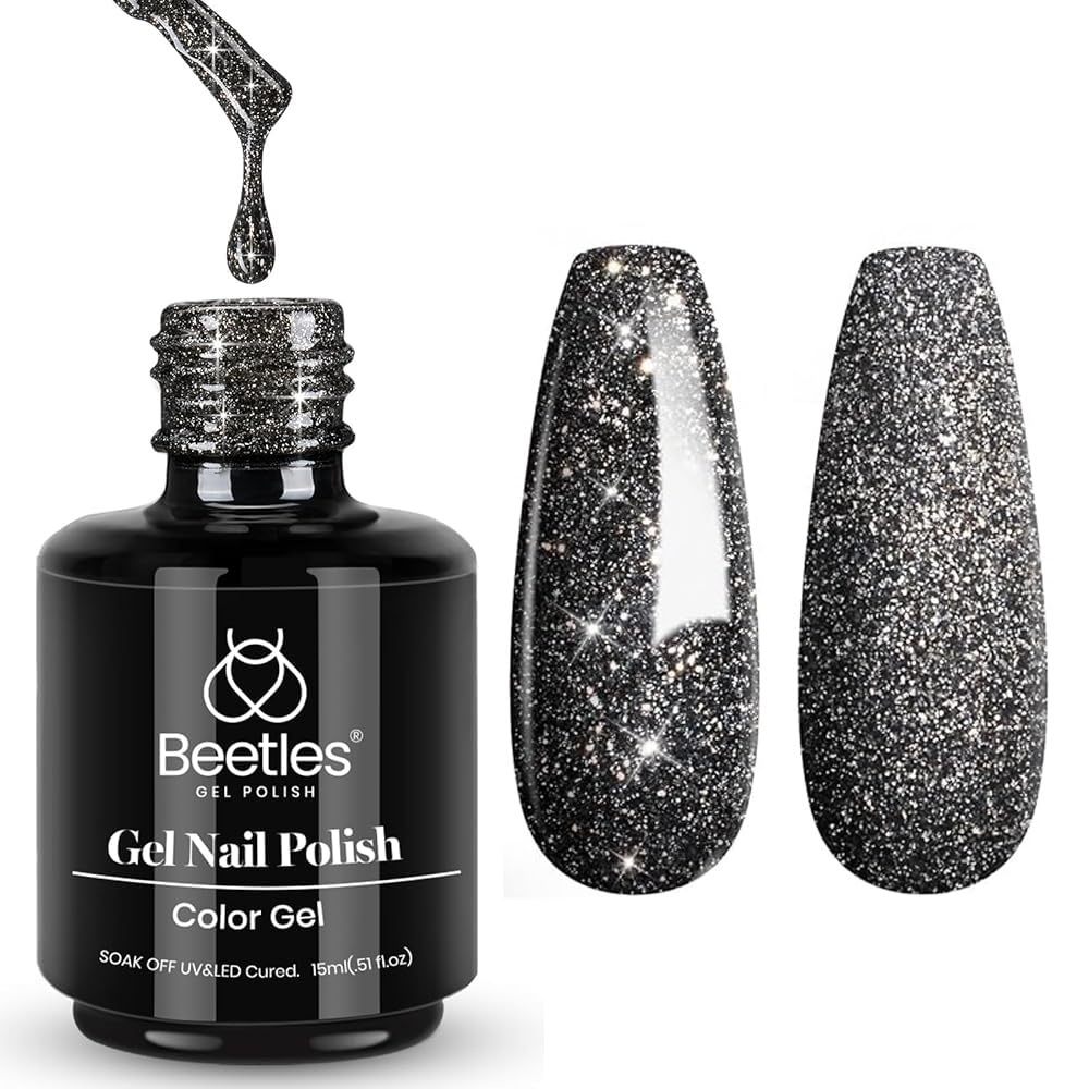 image:imageBeetles Yellow Gel Polish  Lemon Chiffon 15ML051Fl Oz Pastel Yellow Gel Nail Polish Soak Off UV LED Lamp Nails Art LongLasting Manicure Salon DIY Home Bright Summer Nails57Shooting Stars