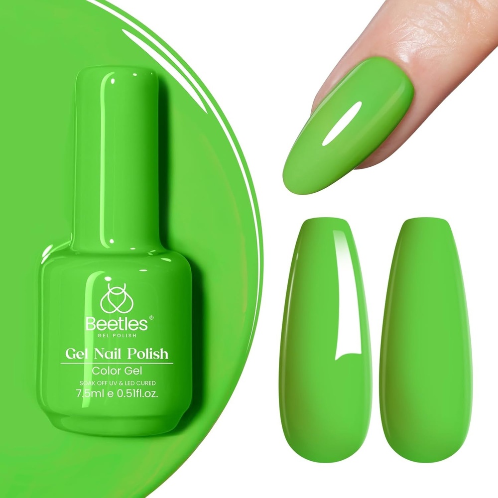 image:imageBeetles Yellow Gel Polish  Lemon Chiffon 15ML051Fl Oz Pastel Yellow Gel Nail Polish Soak Off UV LED Lamp Nails Art LongLasting Manicure Salon DIY Home Bright Summer NailsH  Creme Green  Forest Green