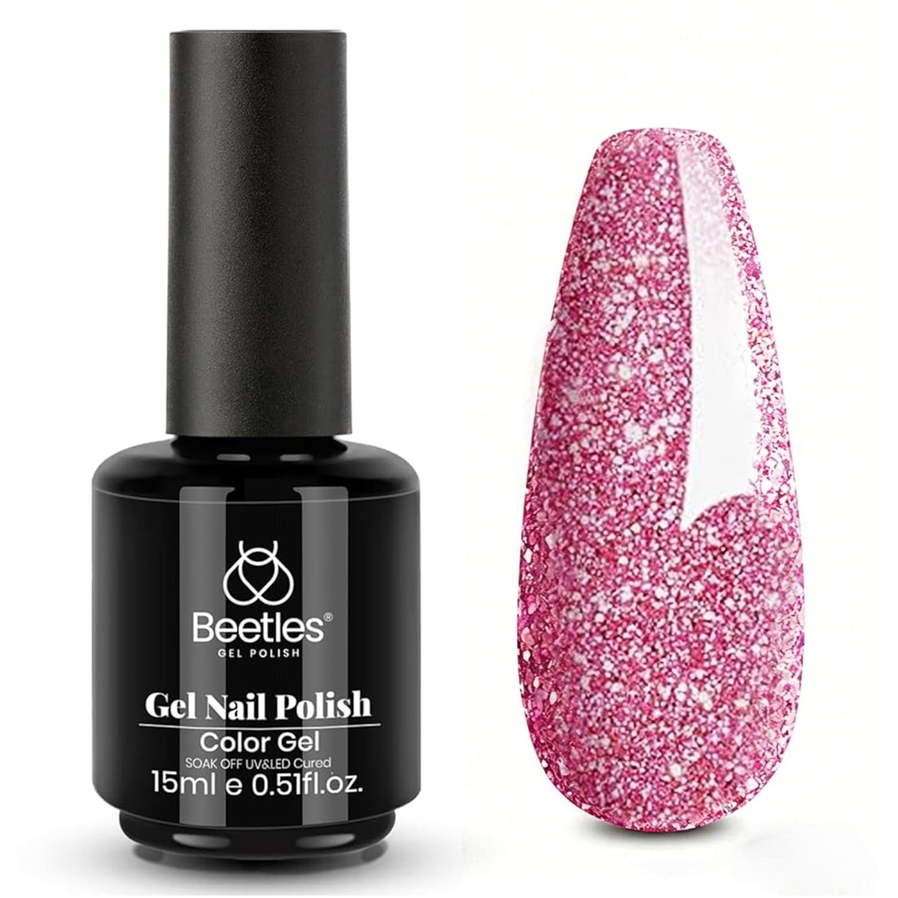 image:imageBeetles Yellow Gel Polish  Lemon Chiffon 15ML051Fl Oz Pastel Yellow Gel Nail Polish Soak Off UV LED Lamp Nails Art LongLasting Manicure Salon DIY Home Bright Summer NailsB  Shimmery Pink  Fairy Kisses