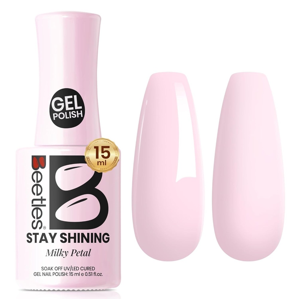 image:imageBeetles Yellow Gel Polish  Lemon Chiffon 15ML051Fl Oz Pastel Yellow Gel Nail Polish Soak Off UV LED Lamp Nails Art LongLasting Manicure Salon DIY Home Bright Summer NailsB  Creme Pink  Milky Petal