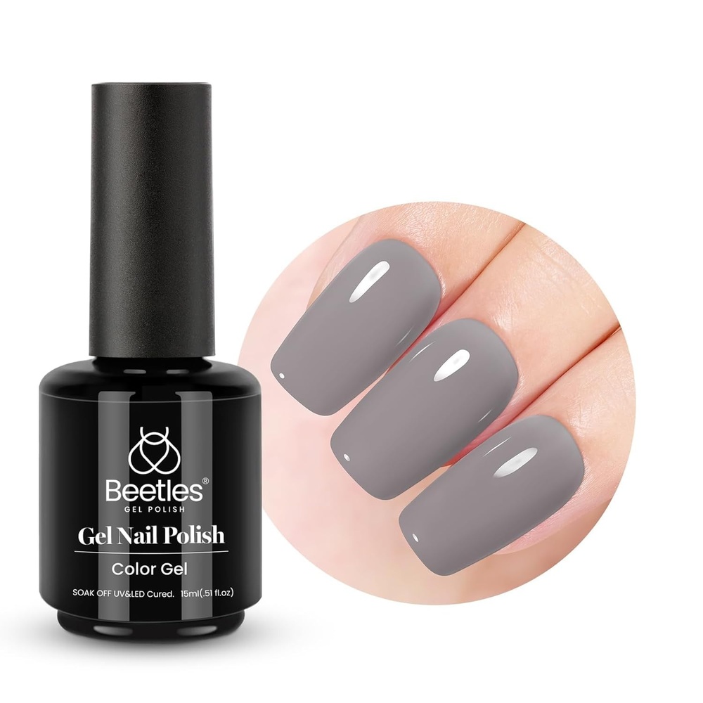 image:imageBeetles Yellow Gel Polish  Lemon Chiffon 15ML051Fl Oz Pastel Yellow Gel Nail Polish Soak Off UV LED Lamp Nails Art LongLasting Manicure Salon DIY Home Bright Summer NailsN  Creme Grey  Profound Gray