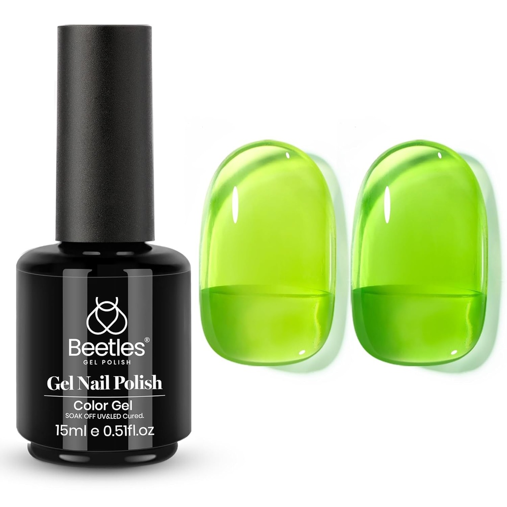 image:imageBeetles Yellow Gel Polish  Lemon Chiffon 15ML051Fl Oz Pastel Yellow Gel Nail Polish Soak Off UV LED Lamp Nails Art LongLasting Manicure Salon DIY Home Bright Summer NailsSpring Glow
