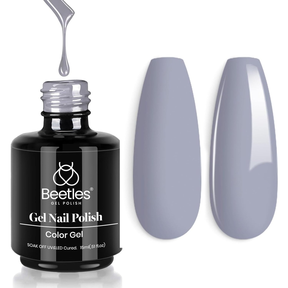 image:imageBeetles Yellow Gel Polish  Lemon Chiffon 15ML051Fl Oz Pastel Yellow Gel Nail Polish Soak Off UV LED Lamp Nails Art LongLasting Manicure Salon DIY Home Bright Summer NailsN  Creme Grey  Whale Gray