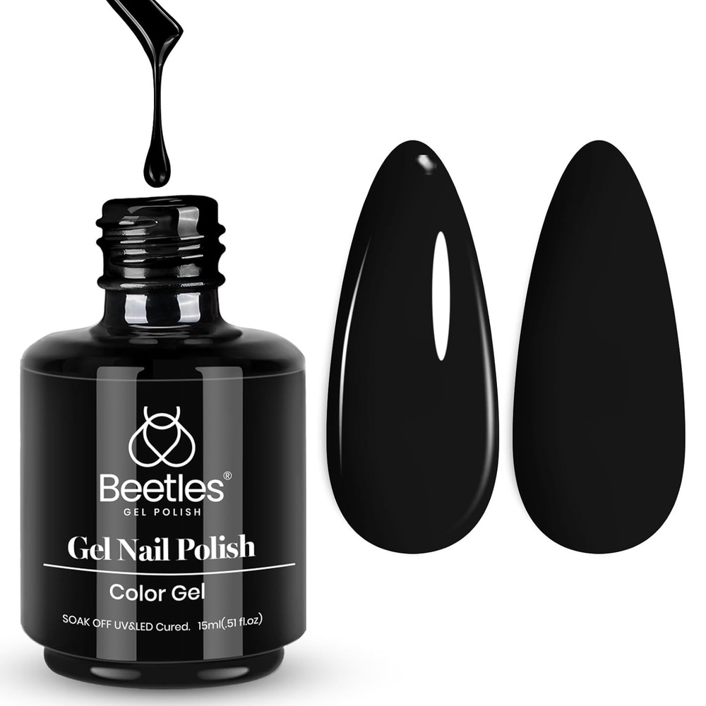 image:imageBeetles Yellow Gel Polish  Lemon Chiffon 15ML051Fl Oz Pastel Yellow Gel Nail Polish Soak Off UV LED Lamp Nails Art LongLasting Manicure Salon DIY Home Bright Summer NailsG  Creme Black  Audrey Black