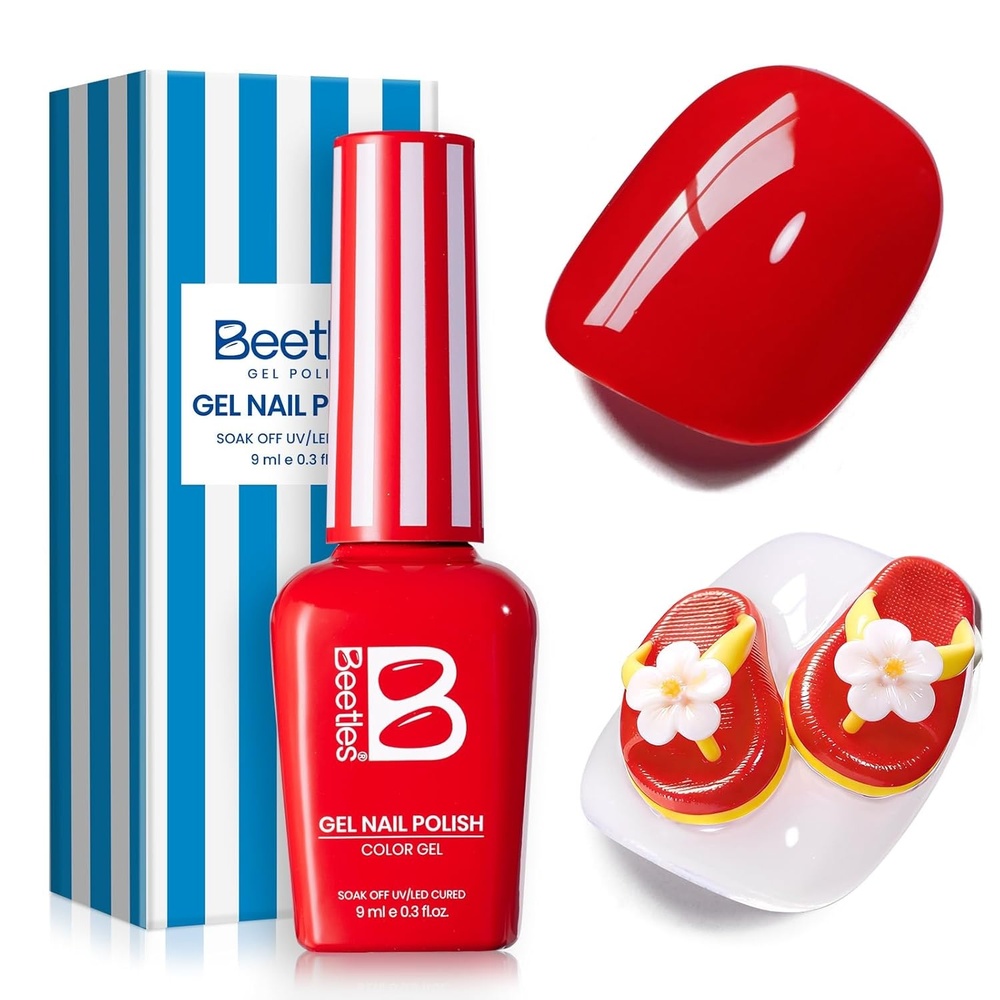 image:imageBeetles Yellow Gel Polish  Lemon Chiffon 15ML051Fl Oz Pastel Yellow Gel Nail Polish Soak Off UV LED Lamp Nails Art LongLasting Manicure Salon DIY Home Bright Summer NailsC  Creme Red  Sunburn Red