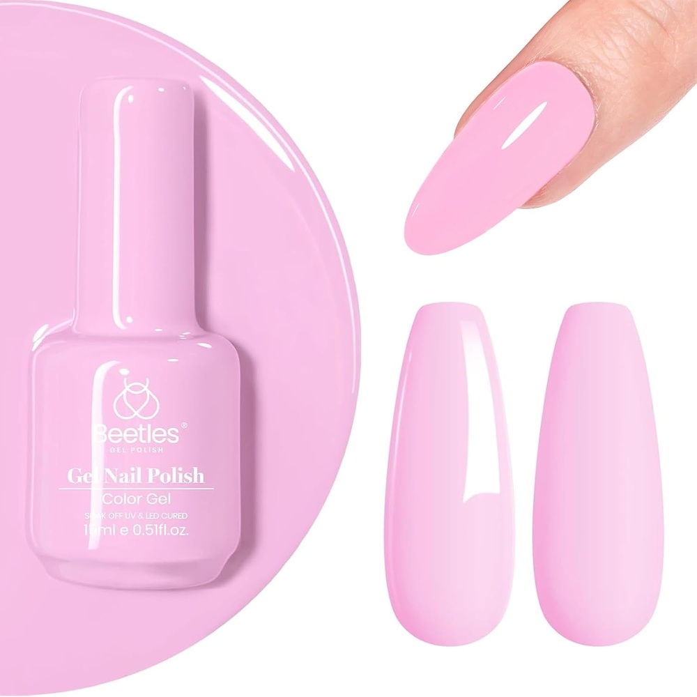 image:imageBeetles Yellow Gel Polish  Lemon Chiffon 15ML051Fl Oz Pastel Yellow Gel Nail Polish Soak Off UV LED Lamp Nails Art LongLasting Manicure Salon DIY Home Bright Summer NailsB  Creme Pink  Fairy Tale
