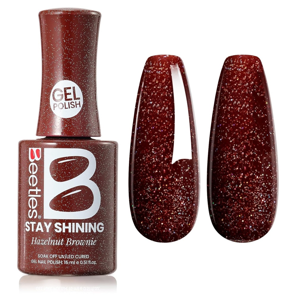 image:imageBeetles Yellow Gel Polish  Lemon Chiffon 15ML051Fl Oz Pastel Yellow Gel Nail Polish Soak Off UV LED Lamp Nails Art LongLasting Manicure Salon DIY Home Bright Summer NailsC  Shimmery Red  Hazelnut Brownie