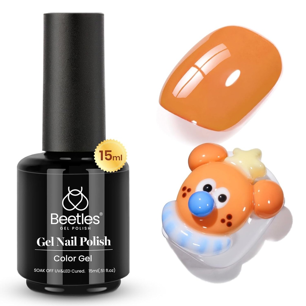 image:imageBeetles Yellow Gel Polish  Lemon Chiffon 15ML051Fl Oz Pastel Yellow Gel Nail Polish Soak Off UV LED Lamp Nails Art LongLasting Manicure Salon DIY Home Bright Summer NailsM  Creme Orange  Persimmon