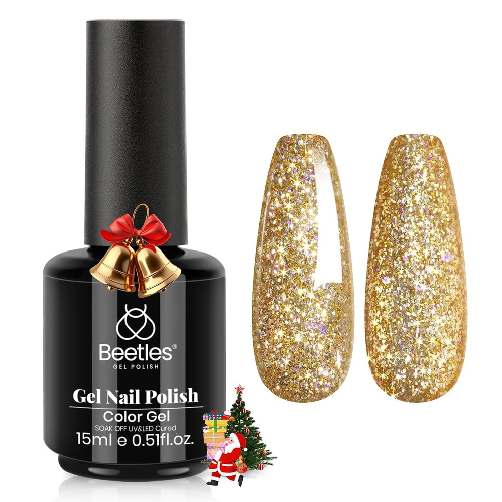image:imageBeetles Yellow Gel Polish  Lemon Chiffon 15ML051Fl Oz Pastel Yellow Gel Nail Polish Soak Off UV LED Lamp Nails Art LongLasting Manicure Salon DIY Home Bright Summer NailsD  Flakie Blue  Starlit Gold