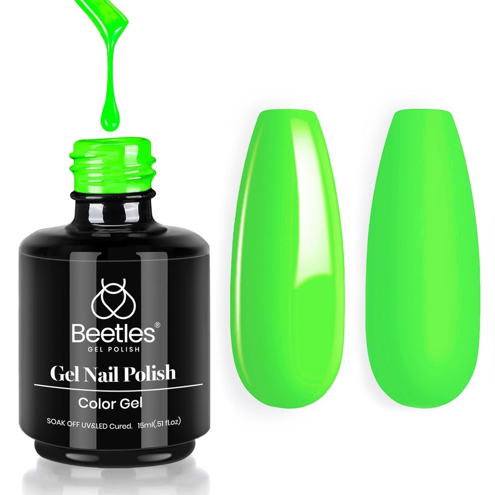 image:imageBeetles Yellow Gel Polish  Lemon Chiffon 15ML051Fl Oz Pastel Yellow Gel Nail Polish Soak Off UV LED Lamp Nails Art LongLasting Manicure Salon DIY Home Bright Summer NailsH  Creme Green  Lime Green
