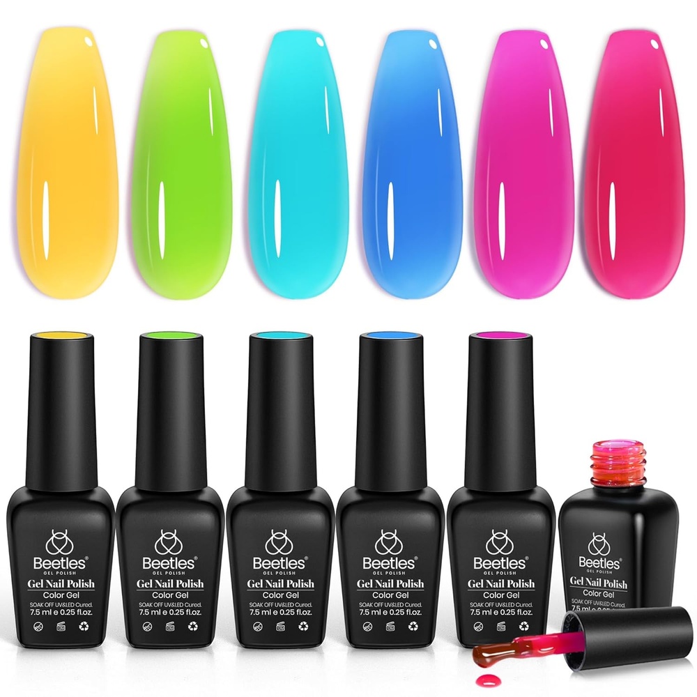 image:imageBeetles Yellow Gel Polish Set  Lemon Whisper Collecion Butter Pastel Light Bright Yellow Gel Polish Set Colors UV LED Soak Off Nail for ManicureTropical Glow