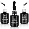 0-1-1 Pcs 15ml top base coat & black gel