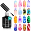 2 Pcs Clear Blooming Nail Gel