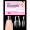 1-5-Short Coffin 320pcs (Flat-X Nail Tips)