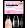 1-4-Medium Almond 320pcs (Flat-X Nail Tips)