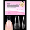 1-6-Medium Coffin 320pcs (Flat-X Nail Tips)