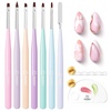 0-2-7pcs Nail Art Brushes Set
