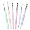 0-6pcs Gray Nail Brush