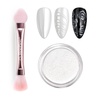 White Chrome Nail Powder