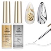 Silver Gold Gel Liner Set