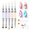 5pcs Double-ended Nail Art Brush Set