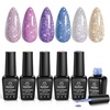 0-0-6 Colors Holographic Gel Polish Kit