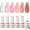 6 Colors Rubber Base Gel