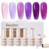 Clear Rubber Base Gel Nail Polish Set