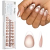 004-Short Almond - Glassy Amber French