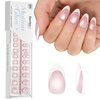 002-Short Almond - Glassy Blush French