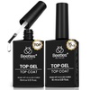 2Pcs 15ml No Wipe Gel Top Coat