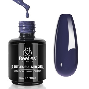 Beetles Builder Gel for Nails-8 in 1 Natural Nude Translucent Color, Thickening Strengthening Building Instant Apex,Beginner-Friendly DIY Salon at Home, UV & LED Lamp Cured Needed(B8-Blue)