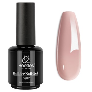 Beetles Builder Gel for Nails-8 in 1 Natural Nude Translucent Color, Thickening Strengthening Building Instant Apex,Beginner-Friendly DIY Salon at Home, UV & LED Lamp Cured Needed(B7-Light Brown)