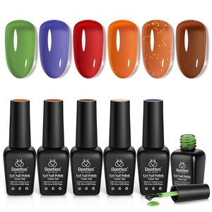 Beetles Cat Eye Gel Nail Polish Set, 6 Colors Brown Purple Glitter Nude Sparkle Stunning Champagne Burgundy Gold lavender Magnetic Effect Nail U v Gel Polish Art Design Gifts for Women(0-0-0-Fall Glimmer)