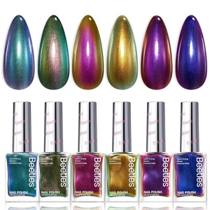 Beetles Cocktails Neon Nail Polish Set, 12 Colors Quick Dry Regular Polish Kit Hot Pink Green Blue Yellow Red, Spring Gift for Women(Holographic Ember)
