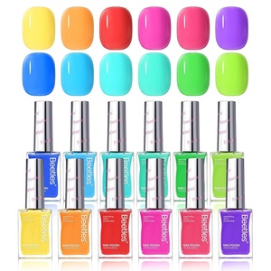 Beetles Cocktails Neon Nail Polish Set, 12 Colors Quick Dry Regular Polish Kit Hot Pink Green Blue Yellow Red, Spring Gift for Women(Summer Cocktails)