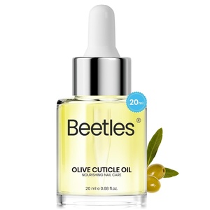 Beetles Cuticle Oil For Nails – 20ml Nail Care Strengthener Oil Stronger Nails Spa and Hand Manicure Essentials Damaged Cuticles for ed Thin Nails Nourish Home Nail Gfit for Women(Olive Cuticle Oil)