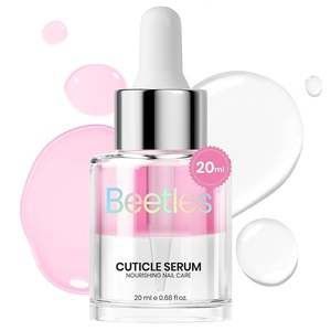 Beetles Cuticle Oil For Nails – 20ml Nail Care Strengthener Oil Stronger Nails Spa and Hand Manicure Essentials Damaged Cuticles for ed Thin Nails Nourish Home Nail Gfit for Women(Rose Smell Pink Cuticle Oil)
