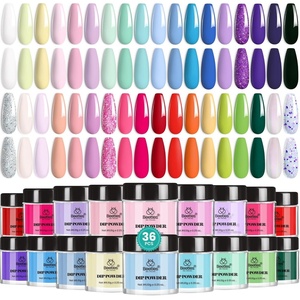 Beetles Dip Powder Nail Kit Starter, 40pcs 20 Colors Acrylic Dip-Manicure-Powders Includes Dipping Powder, Liquid Set, Nail Tools, Rhinestones, Beads for Summer Nail Art Lightflow Diary Collection(0-0-Floral Rhapsody)
