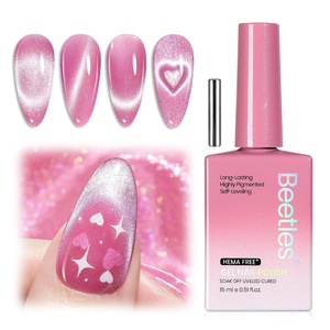 Beetles French Tip Gel Polish Set – Summer White Pink Gel Nail Polish Set 15ML Full Size Soak Off UV LED with 2 Styles Classic French Nail Art Sticker Sheets Manicure DIY Home Salon Gifts for Women(B – Glassy Pink | Sugar Swirl)