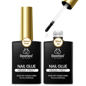 Beetles Gel Nail Tips Flat-X- Square Medium, 320pcs 16 Sizes(00-14), Pre-Etched Half Matte Full Cover Soft Gel Tips, Clear Press on False Nail Extension Acrylic Fake Nails, Easy DIY Salon Art(0-1-2Pcs Nail Glue Gel)