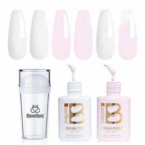 Beetles Hot Pink Gel Polish – Blush Popper 15ML Full Size/0.51Fl Oz, HEMA-Free Neon Pink Gel Nail Polish, Soak Off UV LED Lamp Bright Summer Nails Art, Manicure Salon DIY Neon Nails(0-Peach Mousse)