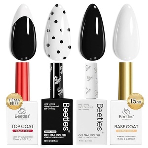 Beetles Hot Pink Gel Polish – Blush Popper 15ML Full Size/0.51Fl Oz, HEMA-Free Neon Pink Gel Nail Polish, Soak Off UV LED Lamp Bright Summer Nails Art, Manicure Salon DIY Neon Nails(0-0-0-Ink Snow Twins)