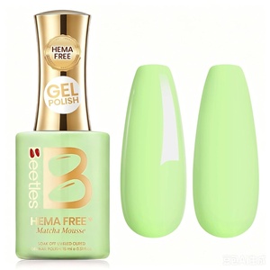 Beetles Hot Pink Gel Polish – Blush Popper 15ML Full Size/0.51Fl Oz, HEMA-Free Neon Pink Gel Nail Polish, Soak Off UV LED Lamp Bright Summer Nails Art, Manicure Salon DIY Neon Nails(H – Creme Green | Matcha Mousse)