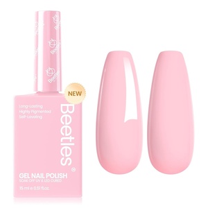 Beetles Hot Pink Gel Polish – Blush Popper 15ML Full Size/0.51Fl Oz, HEMA-Free Neon Pink Gel Nail Polish, Soak Off UV LED Lamp Bright Summer Nails Art, Manicure Salon DIY Neon Nails(B – Creme Pink | Fairy Floss)