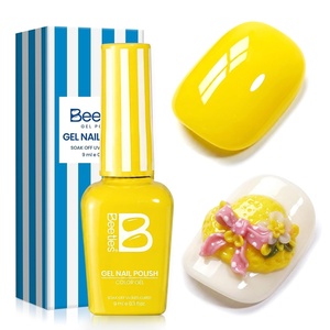 Beetles Summer Voyage Neon Gel Nail Polish Set – 9ML 6 Colors Specials Jelly Gel Nail Polish Kit Sheer Gel with Sticker Nail Accessories Soak Off UV Salon DIY at Home Manicure Gift for Women(0-Lemon Stripe)