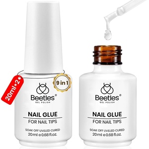 Beetles Super Strong Nail Glue 10g for Press On Nails, No UV Lamp Needed, Quick Drying, Long Lasting, Easy Control Semi Solid Nail Glue for False Acrylic Nails(7-3-2Pcs 20ml Nail Glue Gel)