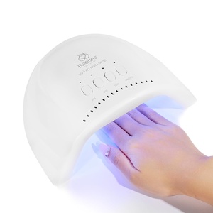 Beetles UV Nail Lamp – LED Nail Lamp with 3 Timer 30/60/120s UV Light for Gel Nails Smart Sensor Nails Dryer for Fast Curing Gel Polish Top Coat and Base Coat, DIY Salon Manicure Art Tools, Pink(UV Nail Lamp for Hands & Feet White)
