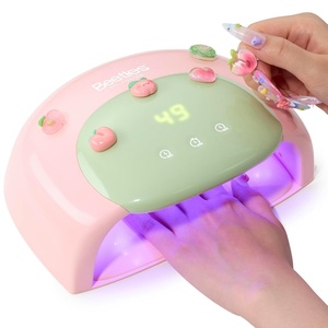 Beetles UV Nail Lamp – LED Nail Lamp with 3 Timer 30/60/120s UV Light for Gel Nails Smart Sensor Nails Dryer for Fast Curing Gel Polish Top Coat and Base Coat, DIY Salon Manicure Art Tools, Pink(Z-UV Nail Lamp for Hands & Feet Candy Pink)