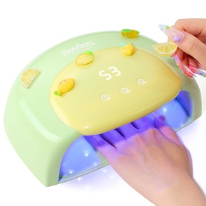 Beetles UV Nail Lamp – LED Nail Lamp with 3 Timer 30/60/120s UV Light for Gel Nails Smart Sensor Nails Dryer for Fast Curing Gel Polish Top Coat and Base Coat, DIY Salon Manicure Art Tools, Pink(Z-UV Nail Lamp for Hands & Feet Candy Green)